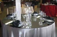 60" ROUND MIRROR TABLE TOP
