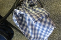 LINEN COLOR- BLUE & WHITE CHECKERED