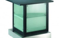 Frosted Glass Bar, 3' Corner