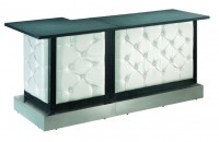 Leather Tufted Bar, 7'